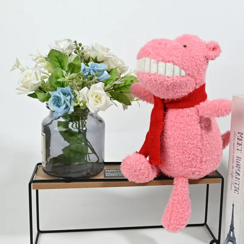 Wholesale Cheerful Grinning Plush Animal Set - 5-Pack Scarf-Wearing Stuffed Toys for Gifting & Decor Manufacturer, Suppliers