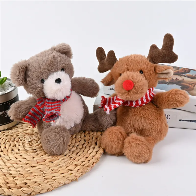 China High-Quality Plush Toy Popular Stuffed Baby Kids Animal Toy Gift Xmas Holiday Bear Deer Manufacturer, Factory
