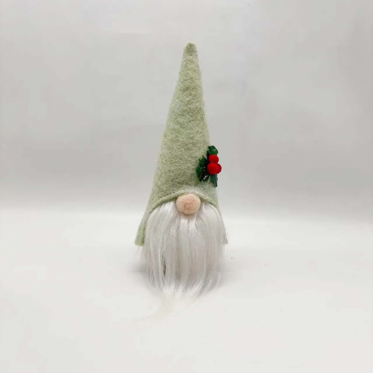Wholesale Christmas Gnome Decorations | Green Felt Hat with Holly Accents Manufacturer, Factory
