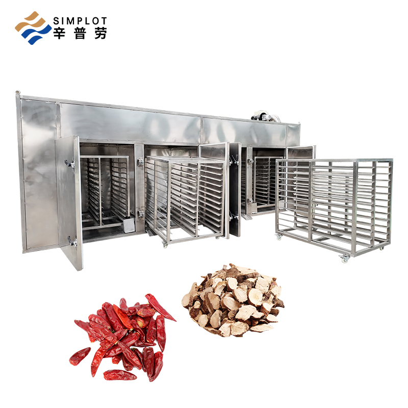 Desidratador Industrial em Larga Escala para Frutas Fatiadas, Gengibre e Batata 304 Aço Inoxidável de Grau Alimentício