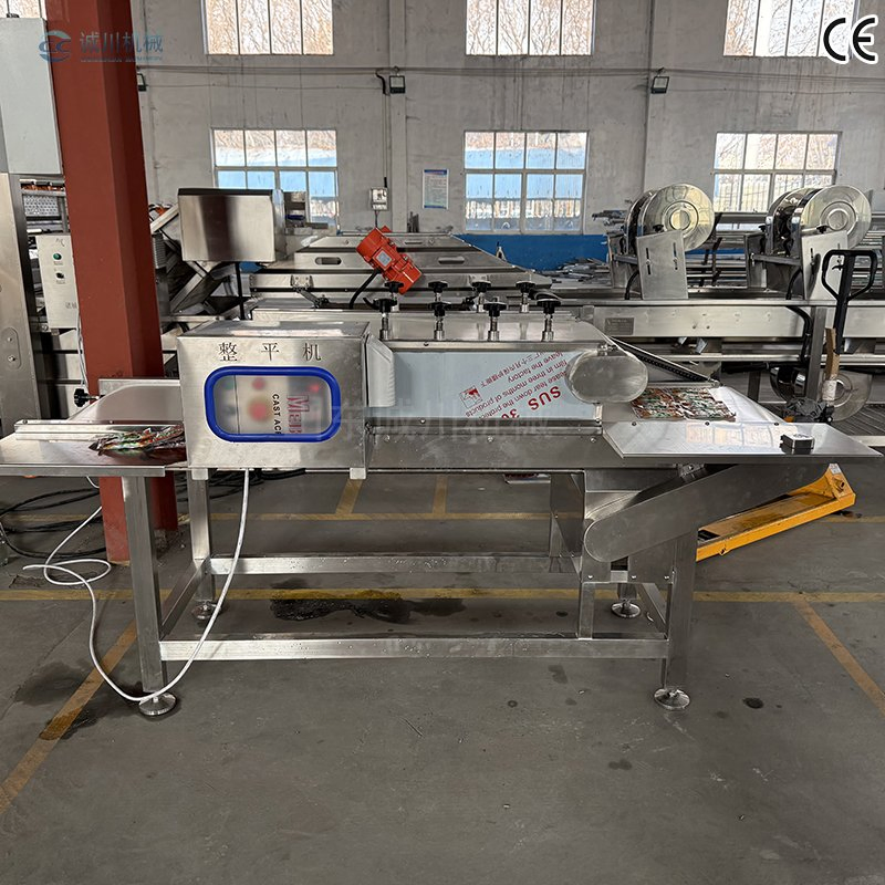 Equipamento de Aplanador de Saco a Vácuo Contínuo para Embalagem de Alimentos, Remoção de Rugas e Protuberâncias