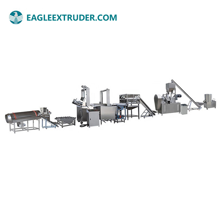 Fritadeira Industrial Contínua para Snacks Estilo Cheetos - Filtragem Automática de Óleo e Controle de Temperatura