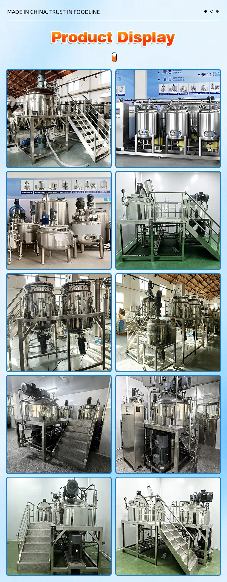 Unidade Emulsificadora Industrial de Salada de Alta Escala, Totalmente Automática, Durável e de Qualidade Superior