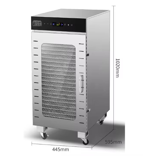 Desidratador de Alimentos Industrial 88 Camadas com Temperatura Ajustável para Frutas e Legumes