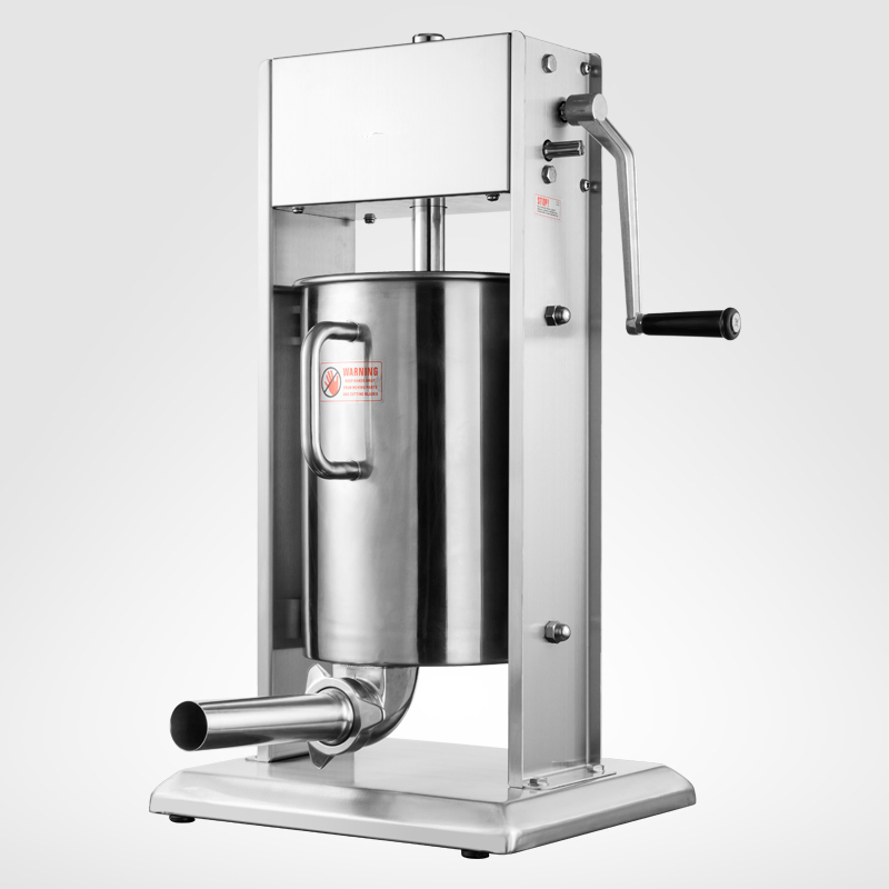 Máquina de Fazer Salsichas Pneumática de Aço Inoxidável 12 Litros, Enchedor de Salsichas para Uso Comercial e Doméstico, Máquina de Processamento de Alimentos em Alta Venda