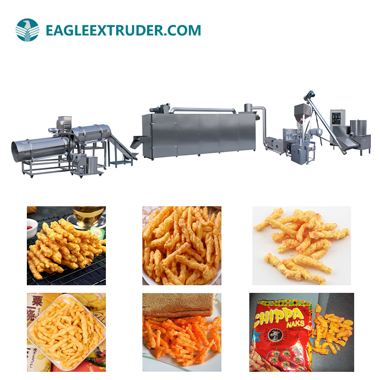 Fritadeira Industrial Contínua para Snacks Estilo Cheetos - Filtragem Automática de Óleo e Controle de Temperatura