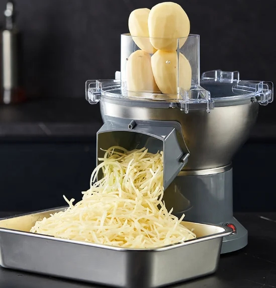 Fatiador Elétrico de Frutas e Legumes Máquina de Fatiar Batata Cebola Melão Verde Cenoura