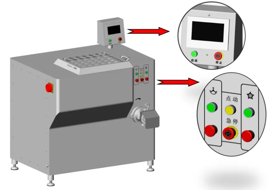 Moedor de Carne Elétrico Comercial GG251 Mincer de Carne Industrial com Função de Mistura Cortador de Carne Rápido