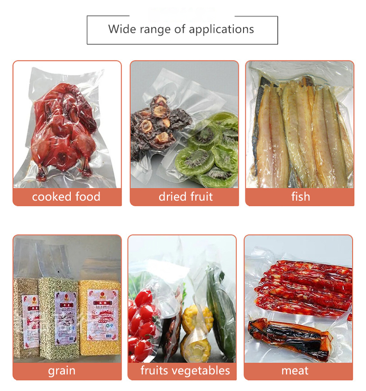 Equipamento de Embalagem a Vácuo para Selagem de Alimentos de Salsicha de Ovo de Codorna Automático e Hermético para Aves