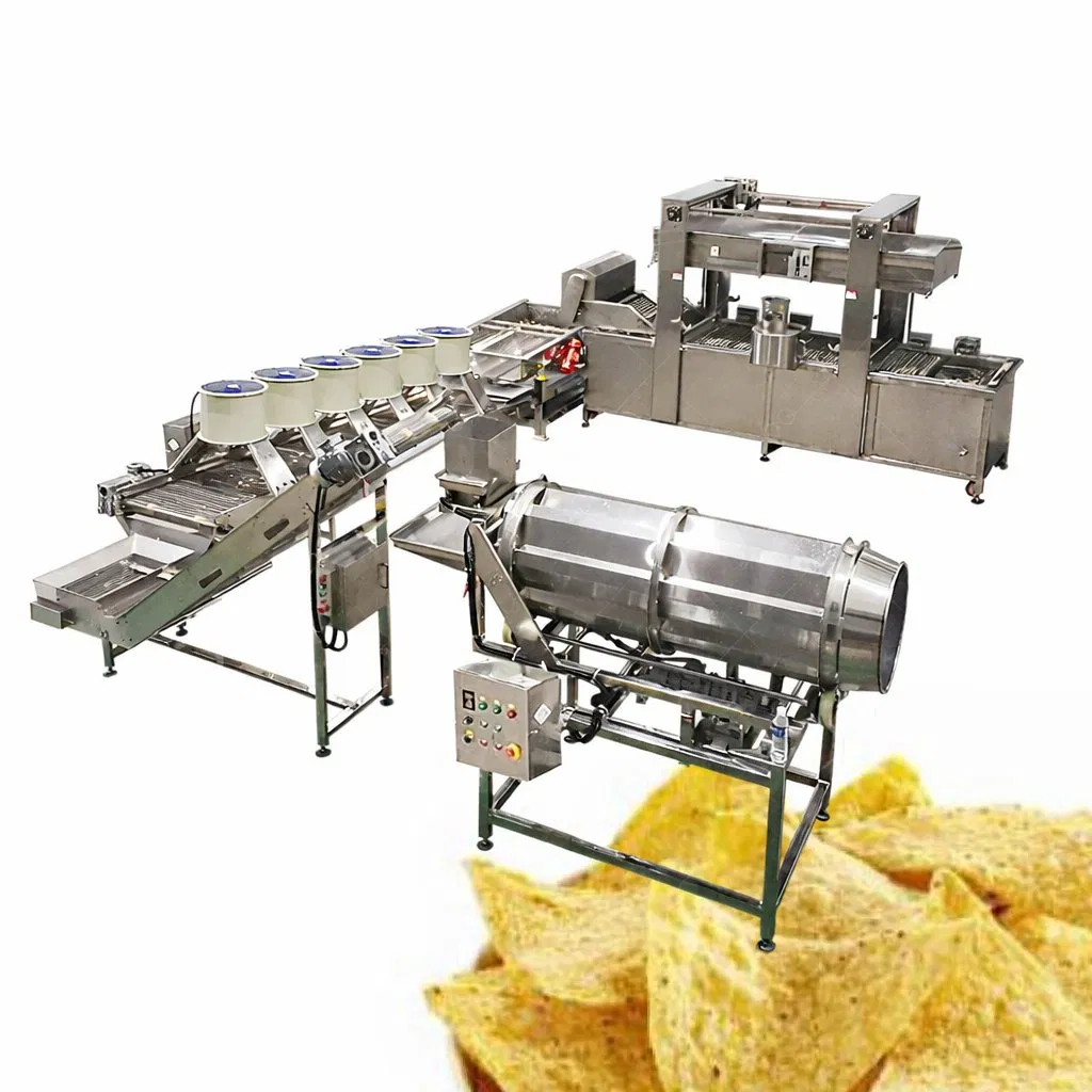 Sistema de Produção de Batatas Fritas Industriais com Unidade de Fritura e Resfriamento Contínuo