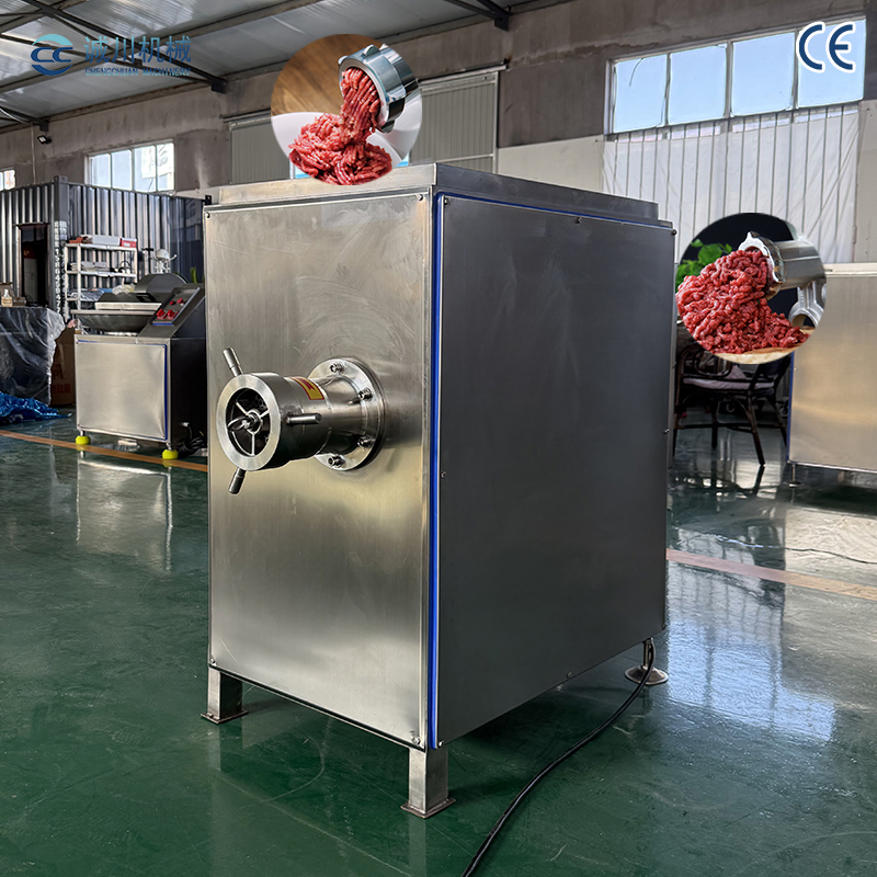 Moedor de Carne Industrial Totalmente Automático Garante Saída Uniforme e Sem Resíduos de Carne