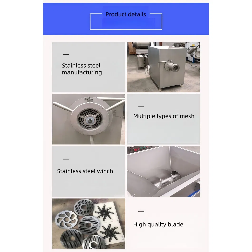 Tc-160 Moedor de Carne Elétrico Comercial Industrial Moinho de Processamento para Uso em Fábrica de Alimentos ou Restaurante