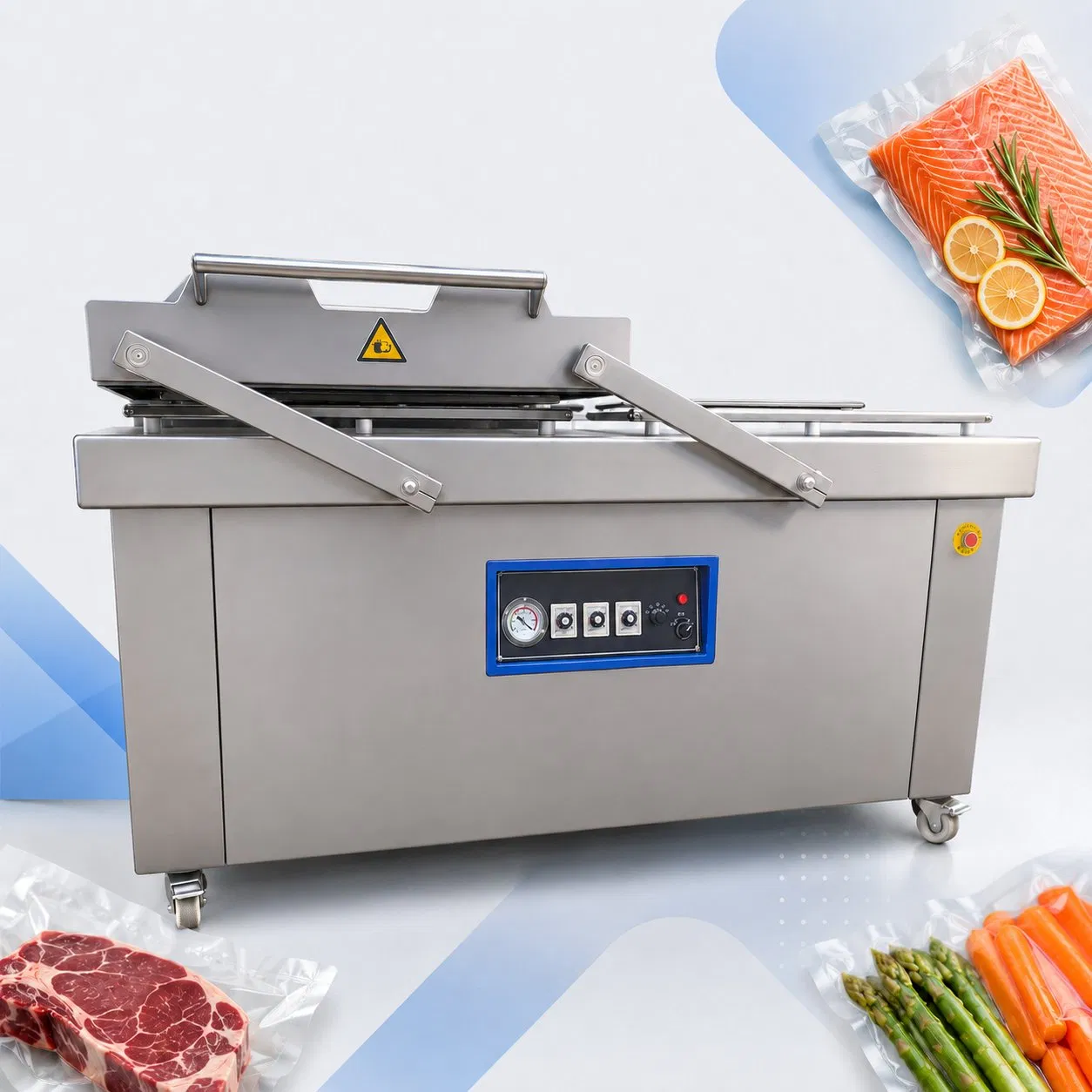 Equipamento de Embalagem a Vácuo Industrial para Fábrica de Carne e Linha de Processamento de Alimentos