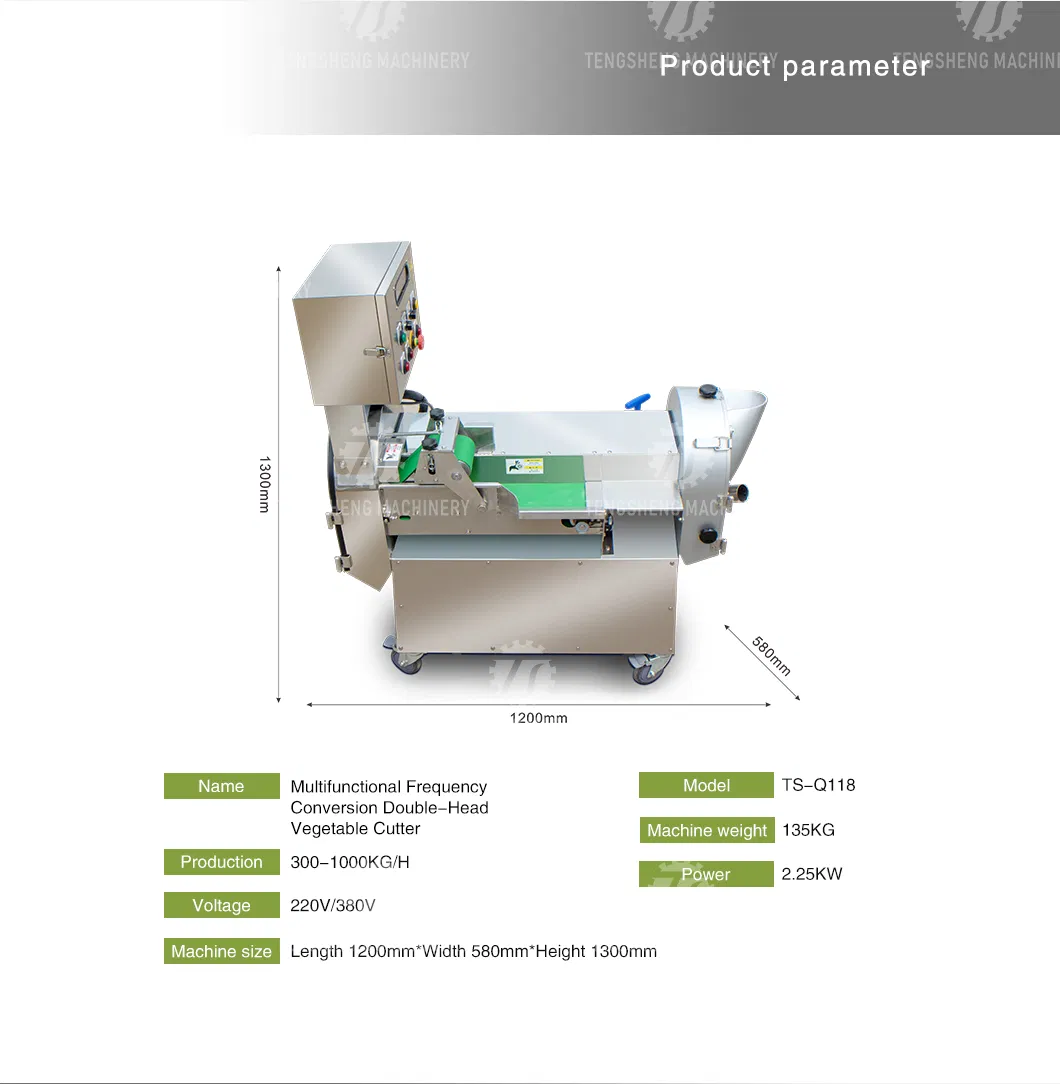 Máquina de Corte de Legumes e Frutas Industrial (TS-Q118)
