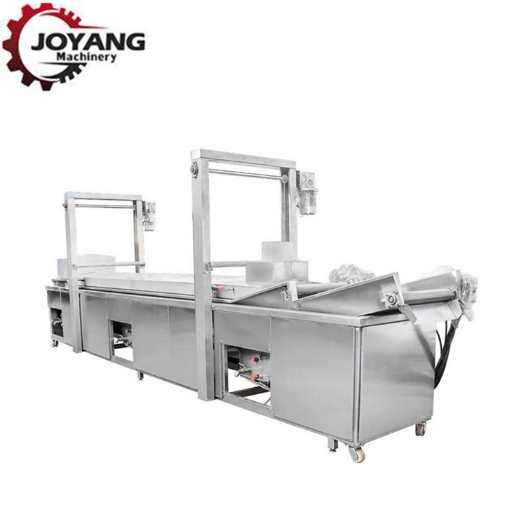 Fritadeira Contínua Avançada para Processamento Industrial de Snacks Fritos e Frutos do Mar