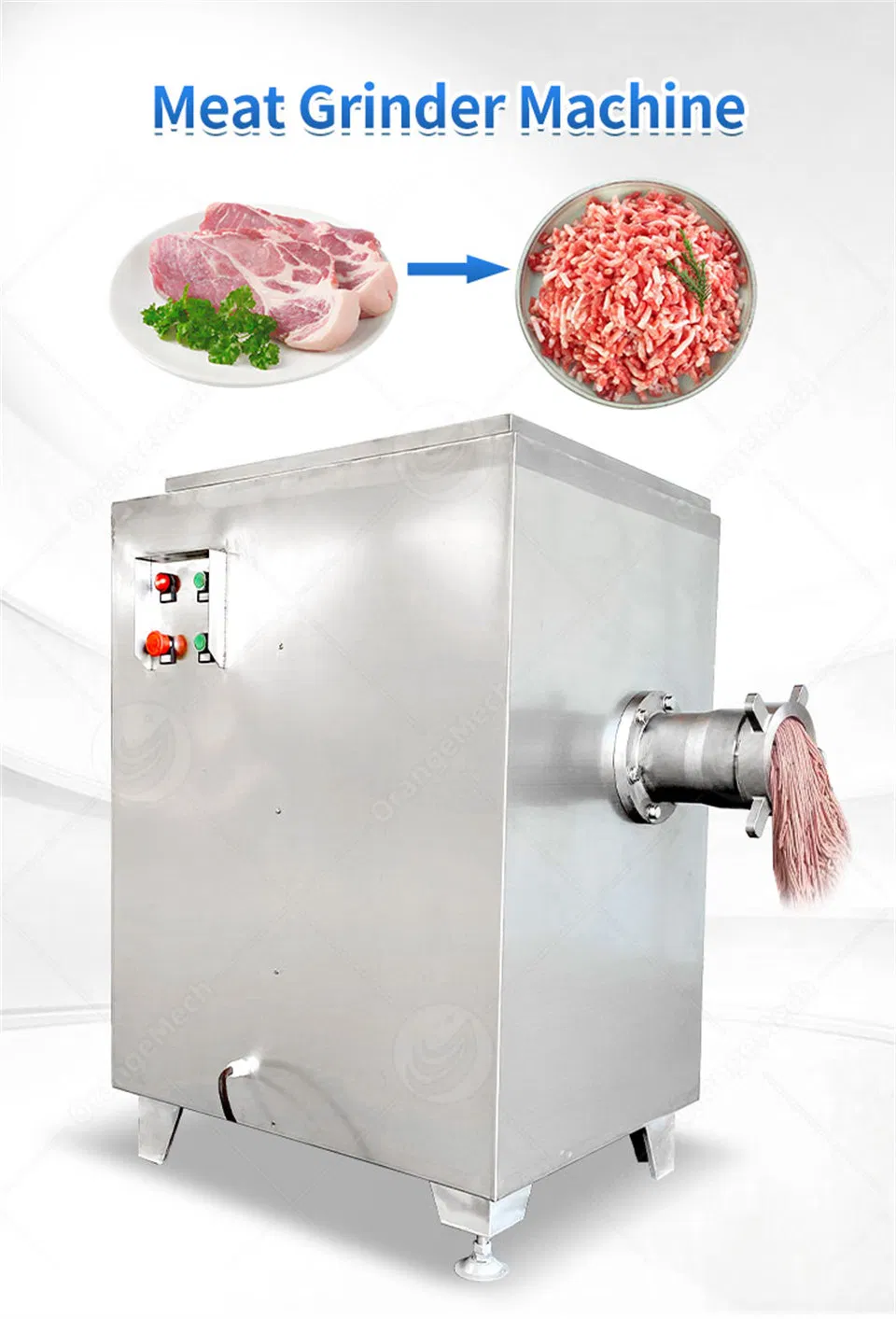 Moedor de Carne Elétrico Industrial de Alta Qualidade e Baixo Preço para Carne Congelada