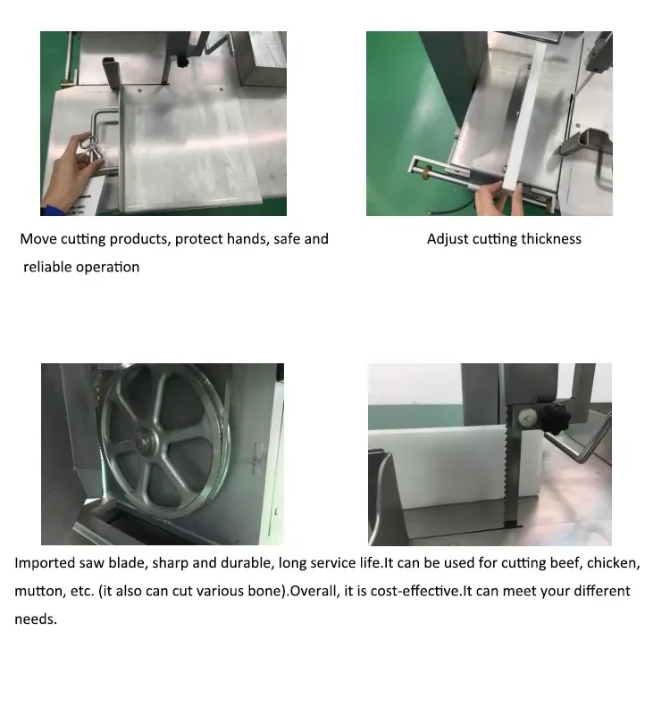 Máquina de Corte de Carne para Cortar Peixes Congelados com Serra Elétrica Comercial de Alta Resistência