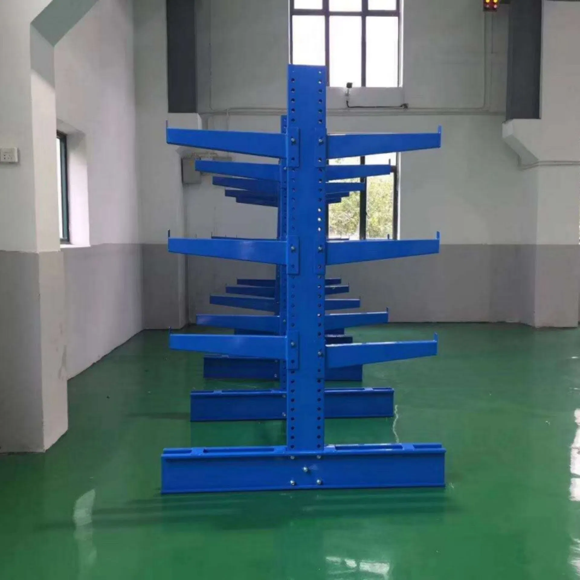 Sistema de Estantes Cantilever de Alta Resistência Armazenamento Industrial Personalizado Máx 1500kg Por Camada Alta Capacidade Estante Cantilever para Armazenamento de Tubos de Aço em Armazém de Fábrica