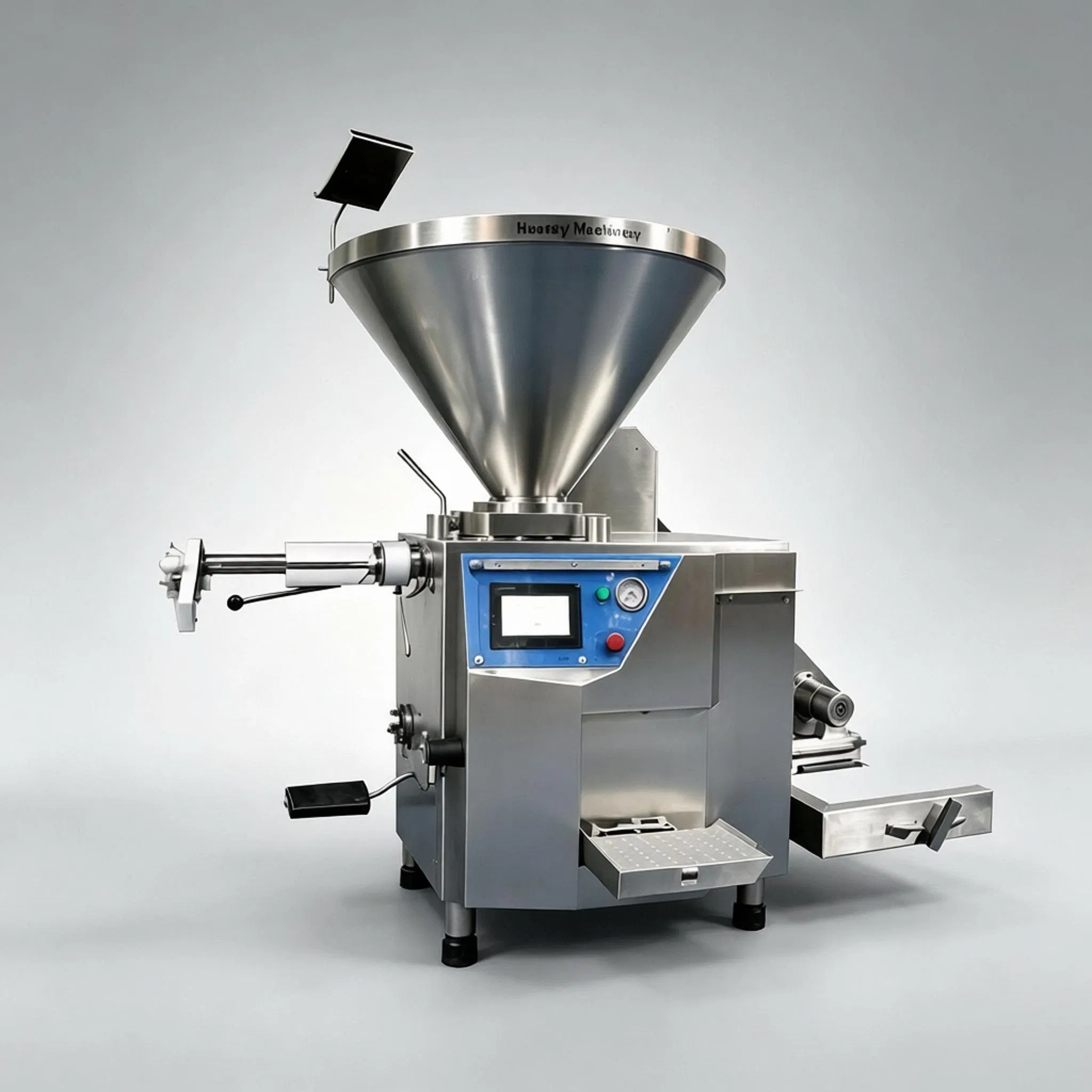 Máquina de Enchimento de Carne Automática em Aço Inoxidável para Salsichas Comerciais 200L