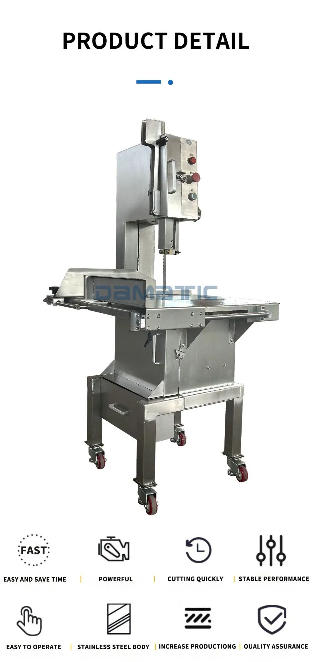Estrutura da máquina de corte de carne e ossos