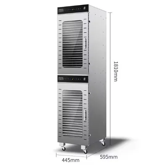 Desidratador de Alimentos Industrial 88 Camadas com Temperatura Ajustável para Frutas e Legumes
