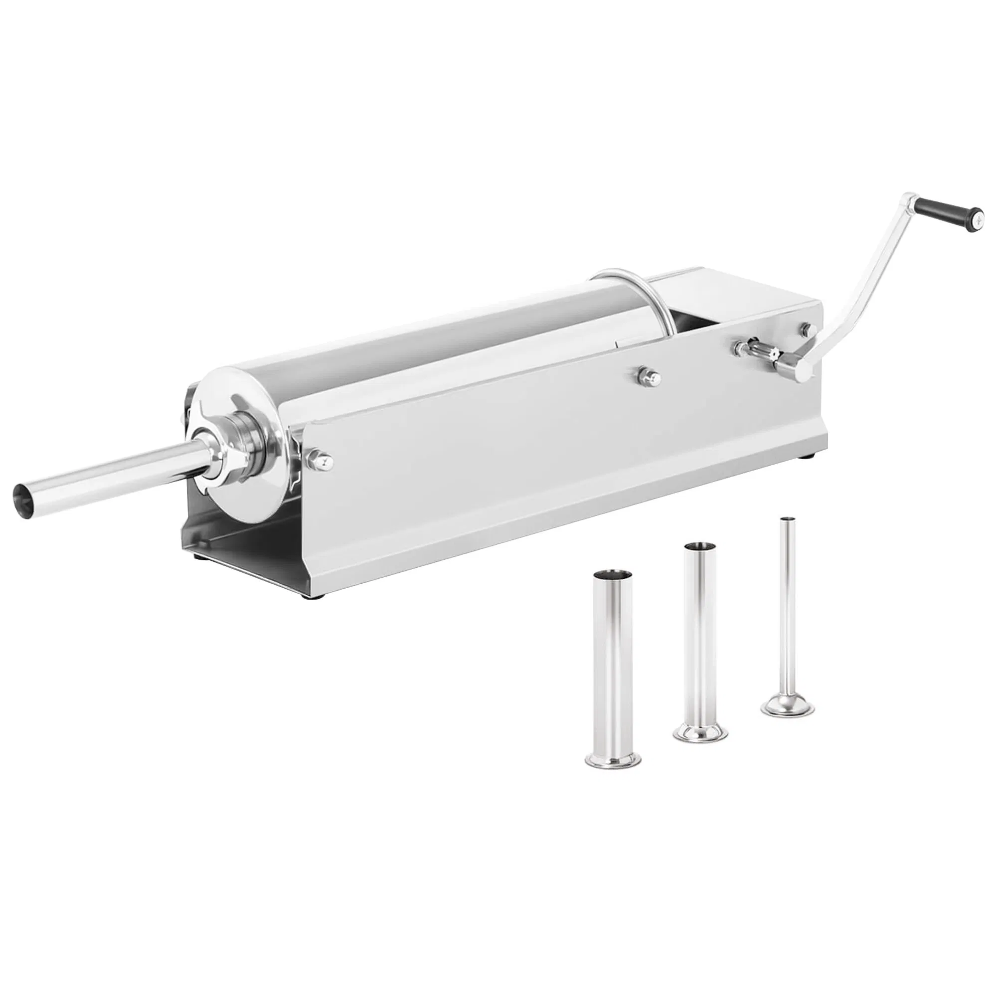 Máquina de Processamento de Alimentos de Carne Comercial 7L Máquina Manual de Fazer Cachorro-Quente, Enchedor de Linguiça, Fabricante de Linguiça, Enchedor de Linguiça Horizontal Wfmfc7l