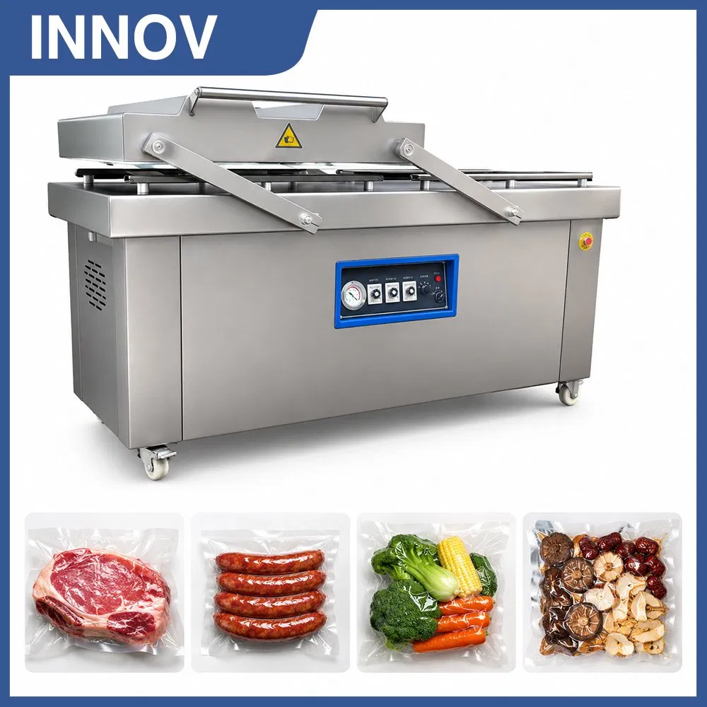 Equipamento de Embalagem a Vácuo Industrial para Fábrica de Carne e Linha de Processamento de Alimentos