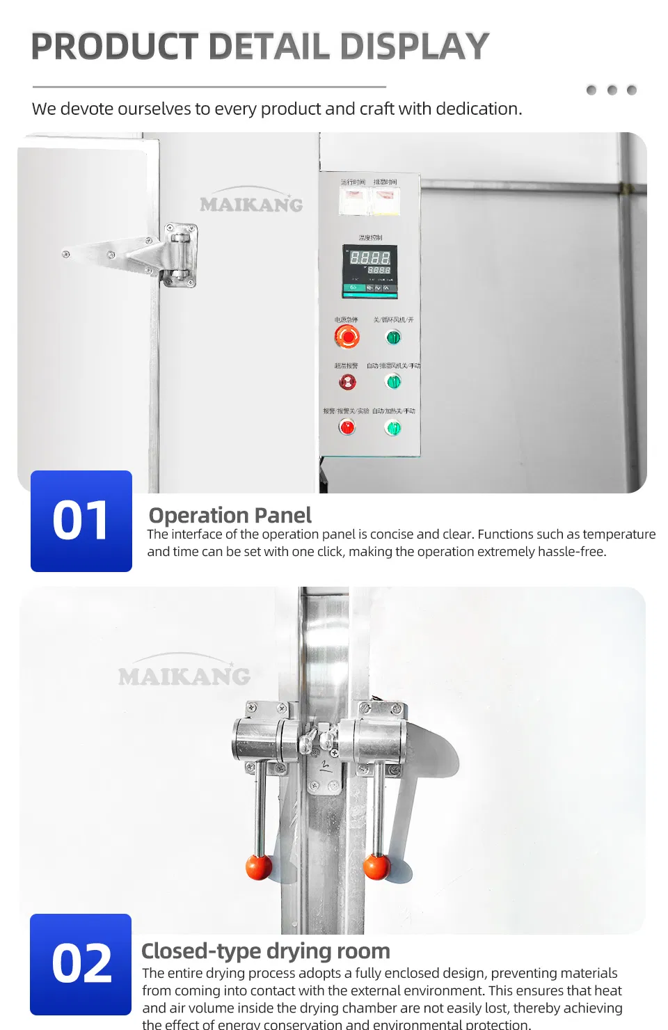 Máquina Industrial de Secagem a Ar Quente Desidratador de Frutas
