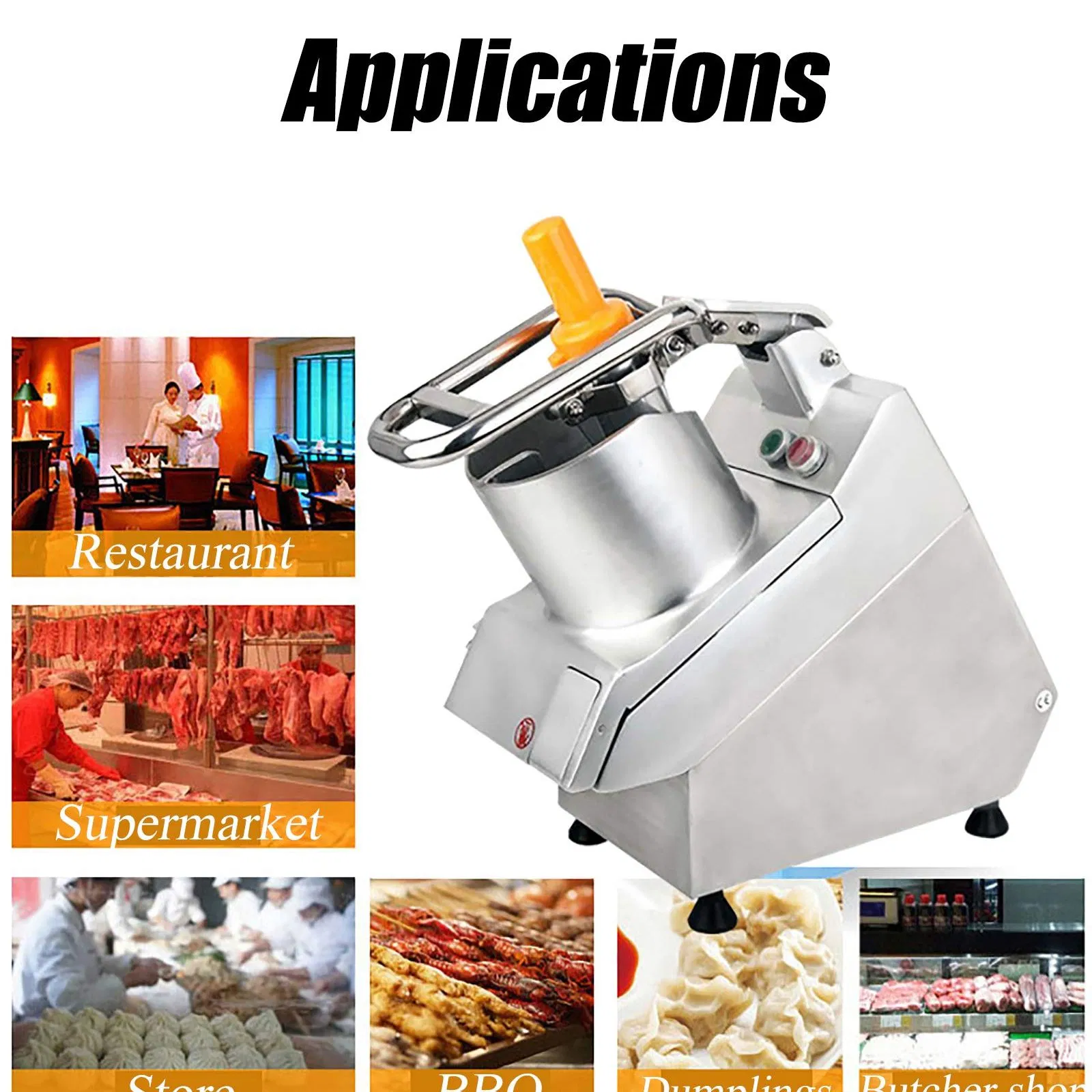 Equipamento de Cozinha em Alta Venda Cortador de Frutas e Legumes em Aço Inoxidável Comercial
