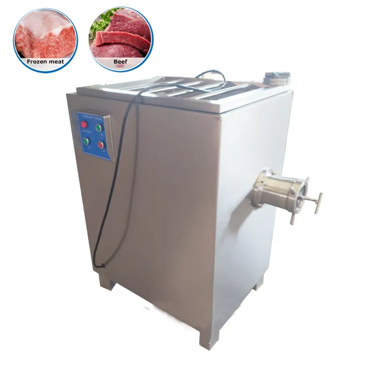 Moedor de Carne Congelada Comercial Barato Moedor de Carne Caseiro Moedor de Carne em Aço Inoxidável Cortador Fatiador de Carne Congelada Moedor de Carne Congelada Industrial