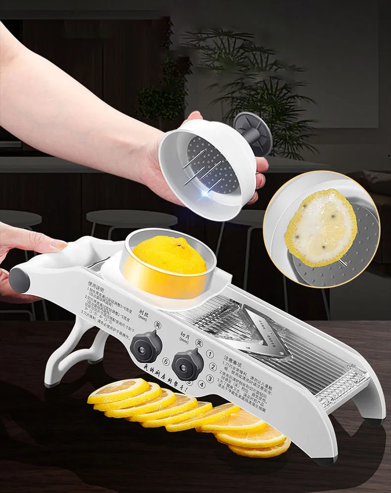 Cortador de Limão, Cortador Multifuncional para Frutas e Legumes, Cortador de Batata para Loja de Chá com Leite e Cozinha