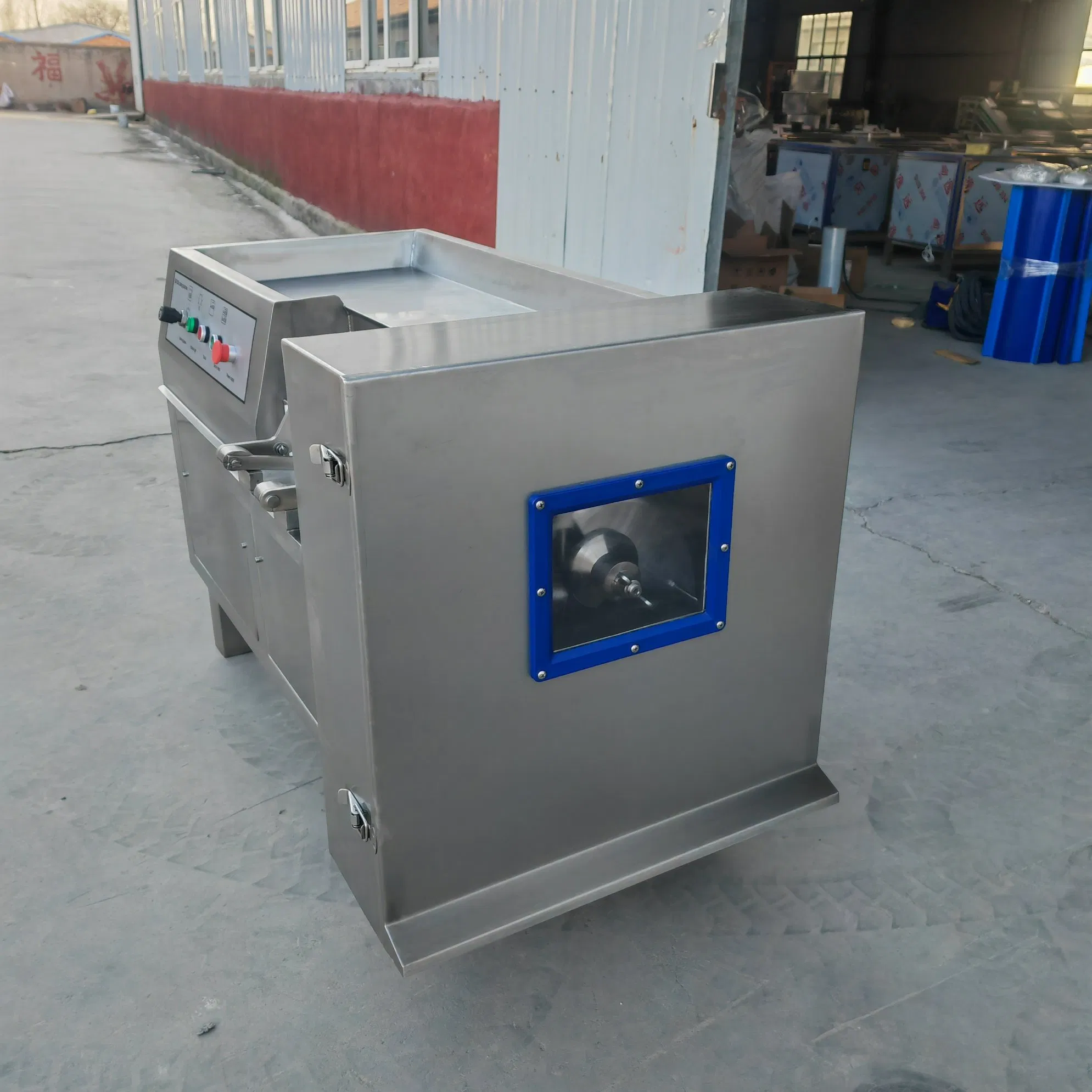 Máquina de Dicing de Frango, Pato e Carne Bovina em Aço Inoxidável Industrial, Máquina de Dicing de Carne Cozida, Máquina de Corte de Carne Totalmente Automática