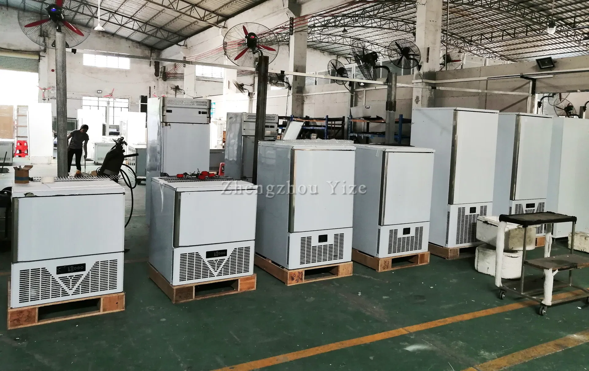 Máquina de Congelador Comercial e Chiller Rápido para a Indústria de Processamento de Alimentos