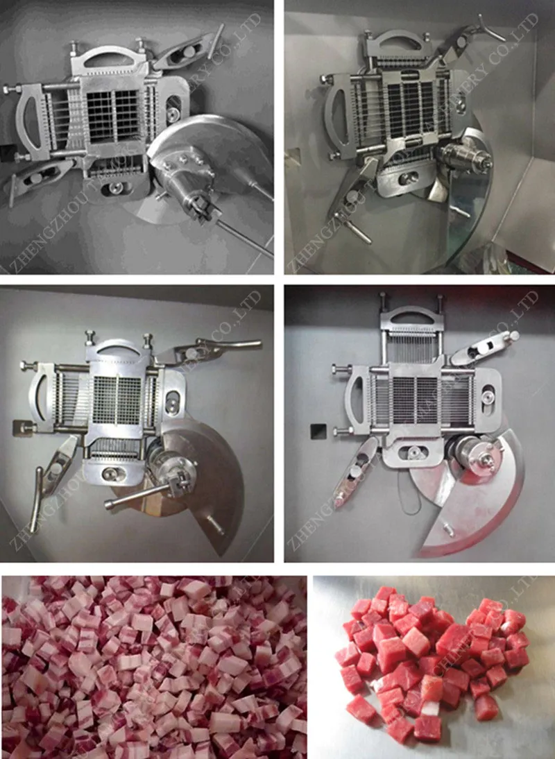 Máquina Industrial de Corte de Cubos de Carne Congelada Dicer de Carne Bovina Fresca Queijo Dicer de Frango