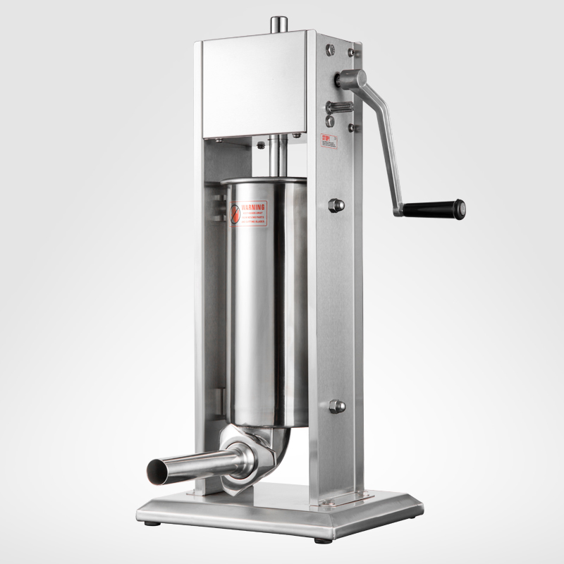 Máquina de Fazer Salsichas Pneumática de Aço Inoxidável 12 Litros, Enchedor de Salsichas para Uso Comercial e Doméstico, Máquina de Processamento de Alimentos em Alta Venda