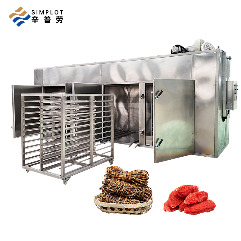 Desidratador Industrial em Larga Escala para Frutas Fatiadas, Gengibre e Batata 304 Aço Inoxidável de Grau Alimentício