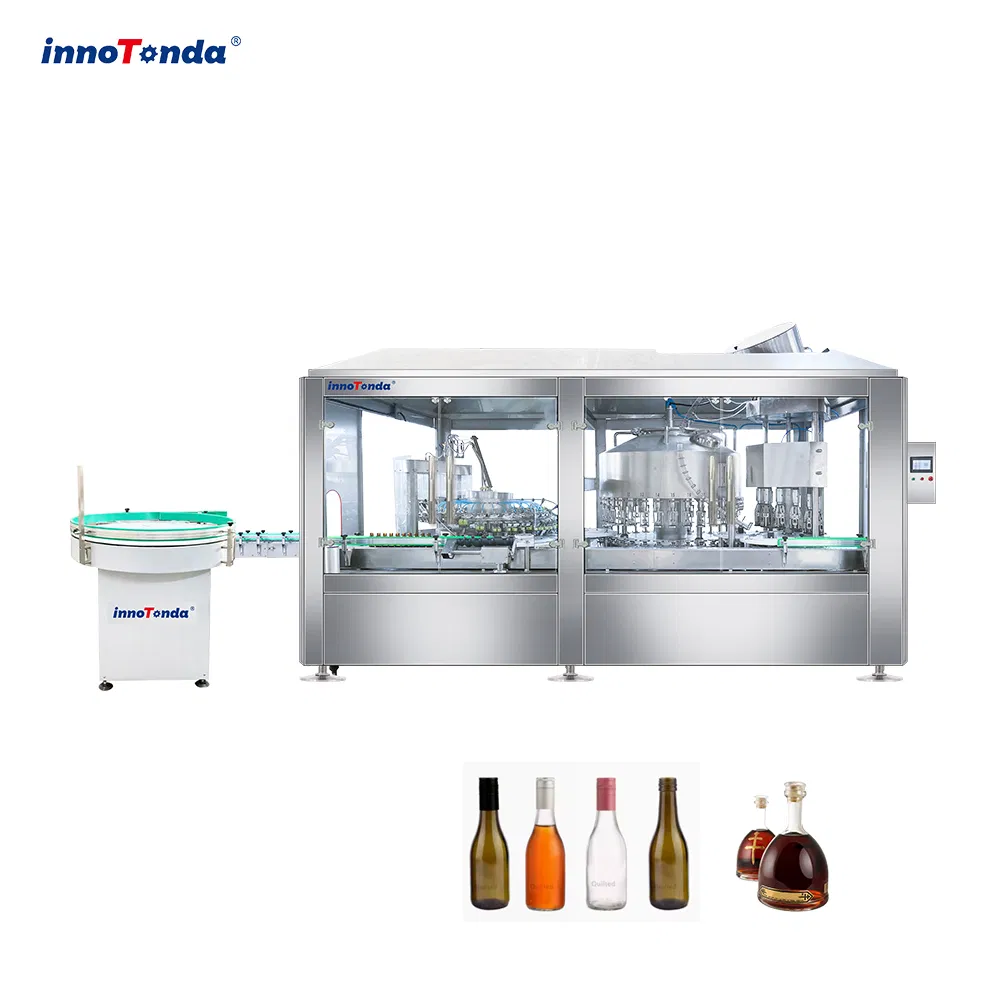 Máquina de Embalagem Automática de Baixo Vácuo para Enchimento de Vinho e Bebidas Espirituosas de Fácil Operação