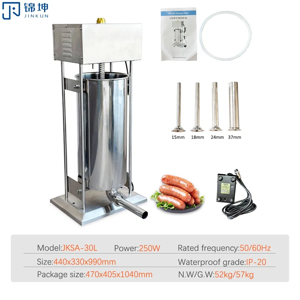 Máquina de Encher Salsichas em Aço Inoxidável com Capacidade de Processador de Alimentos