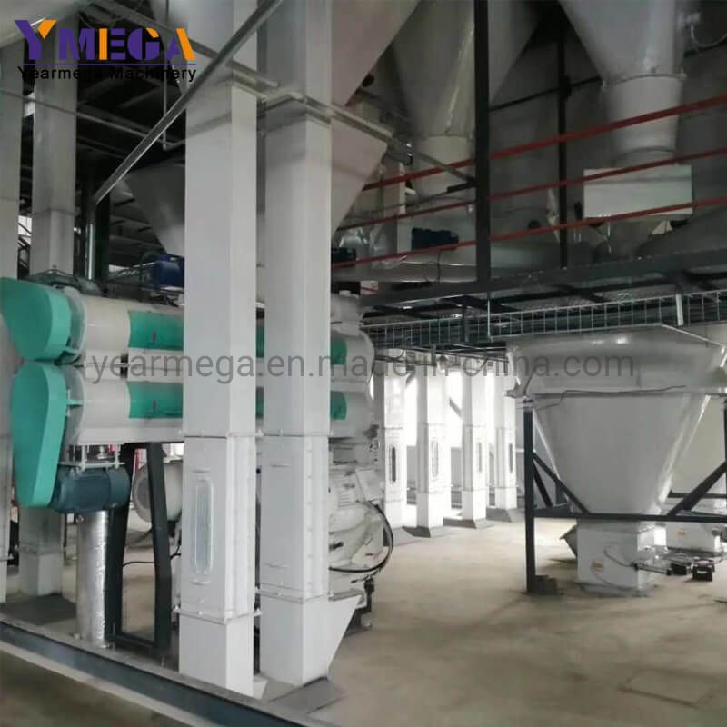 Sistema de Distribuição Automática 10t/H Produção de Ração para Animais Fábrica de Ração em Pellets