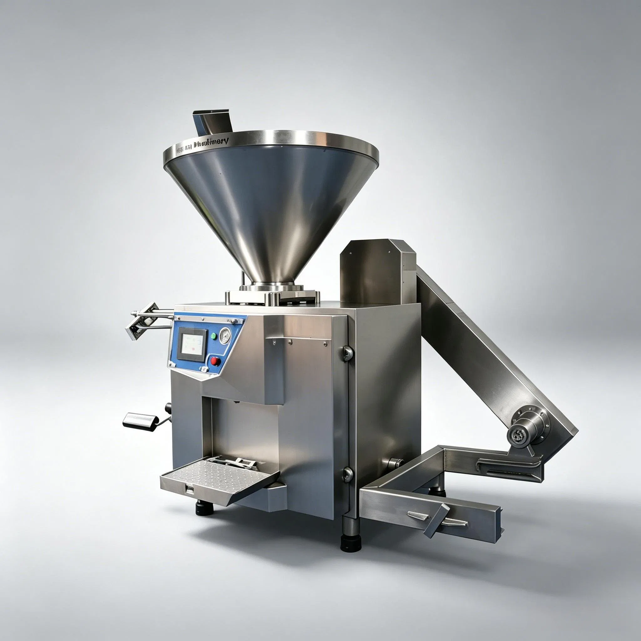 Máquina de Enchimento de Carne Automática em Aço Inoxidável para Salsichas Comerciais 200L