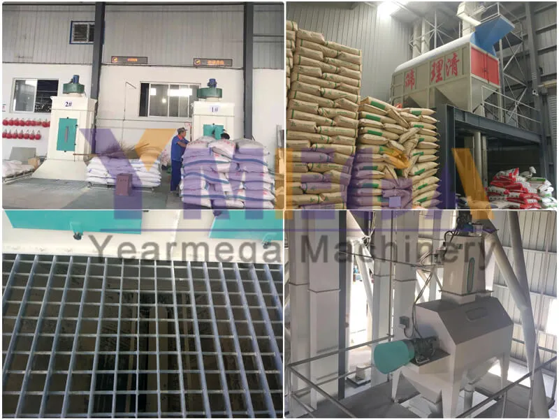 Limpeza de material de processo de aceitação e peneiramento