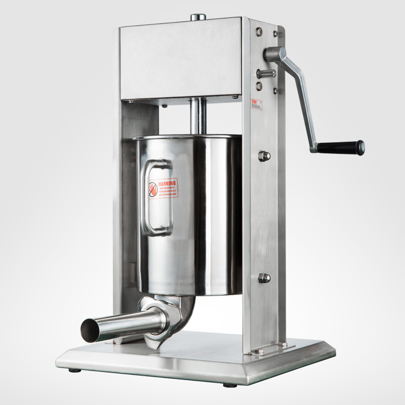 Máquina de Fazer Salsichas Pneumática de Aço Inoxidável 12 Litros, Enchedor de Salsichas para Uso Comercial e Doméstico, Máquina de Processamento de Alimentos em Alta Venda