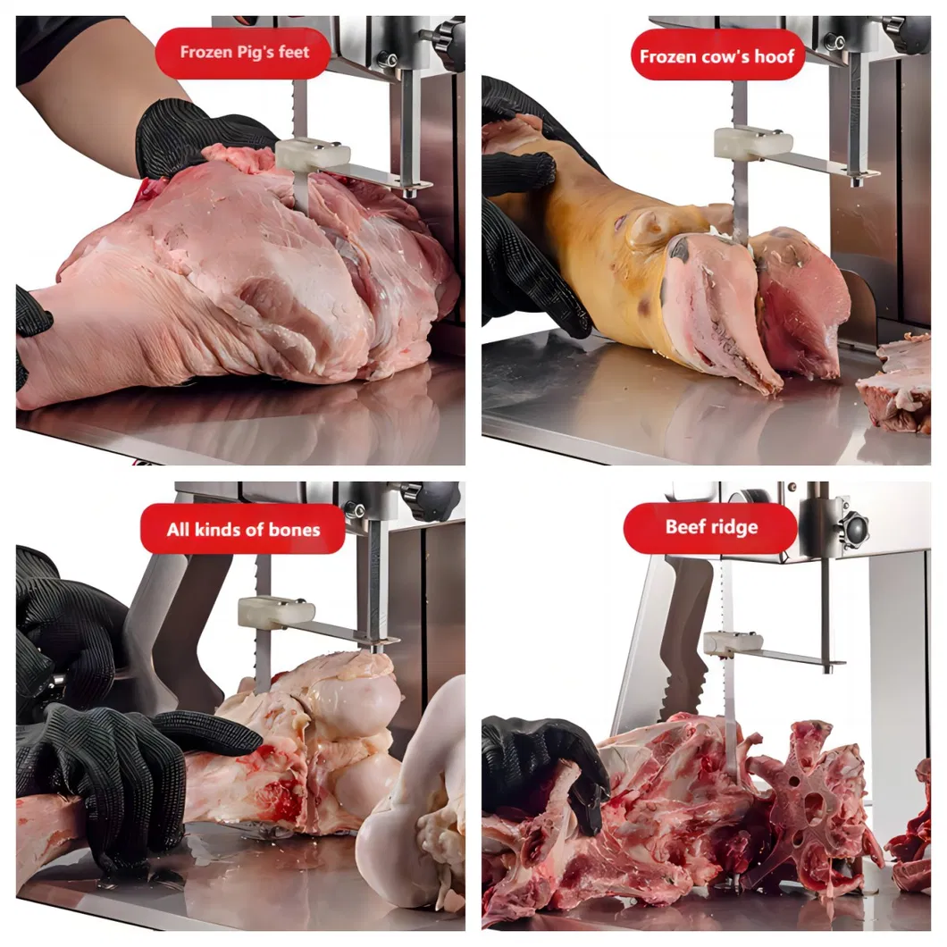 Aplicações de corte em carnes e ossos