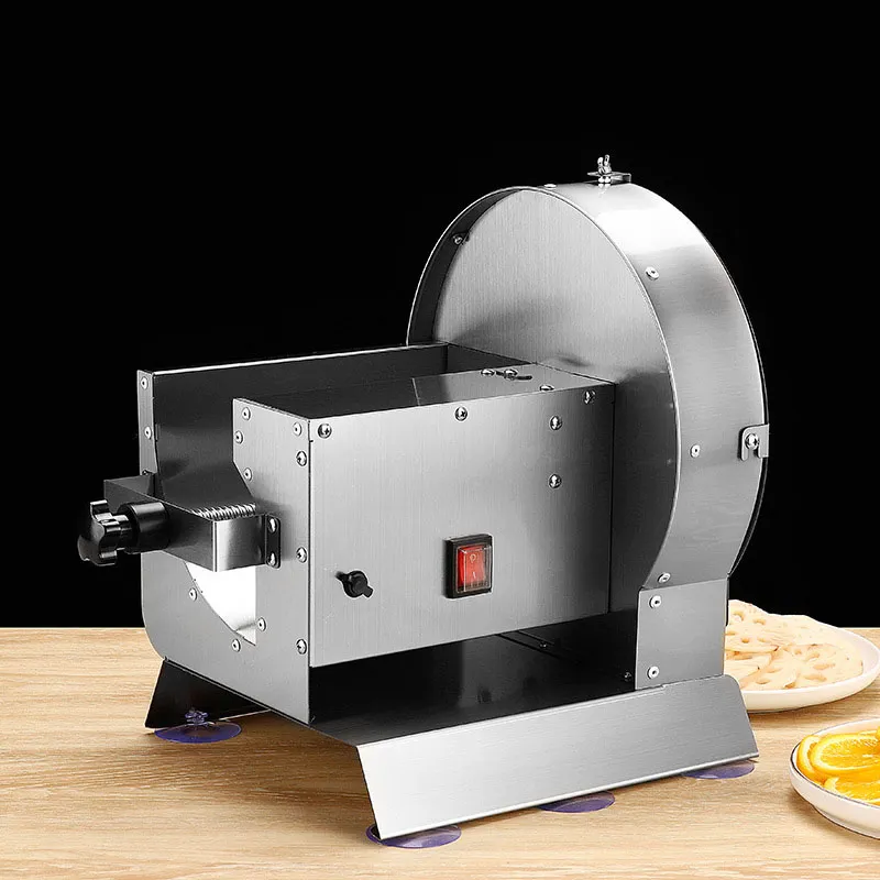 Cortador Elétrico de Legumes Cortador Comercial de Frutas e Legumes Fatiador de Batata Frita em Aço Inoxidável para Cozinha