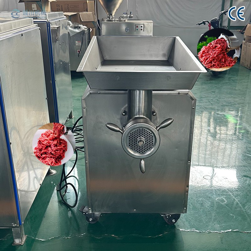 Moedor de Carne Industrial Totalmente Automático Garante Saída Uniforme e Sem Resíduos de Carne