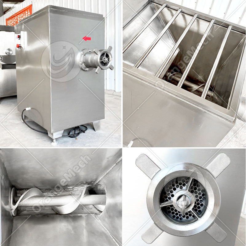 Moedor de Carne Elétrico Industrial de Alta Qualidade e Baixo Preço para Carne Congelada