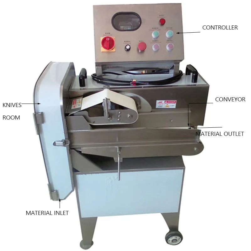 Máquina Industrial de Corte de Carne para Costelas e Cubos Congelados