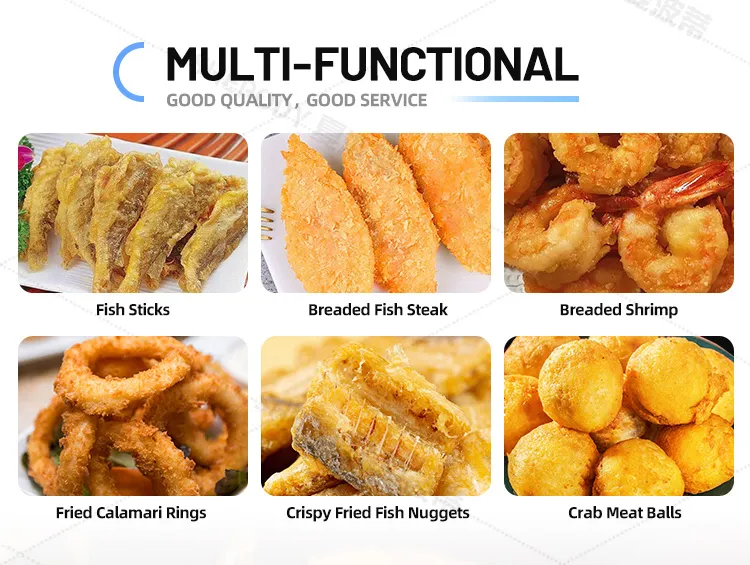 Tempura Shrimp Making Fish Shrimp Fryer Machine Automatic Battering System