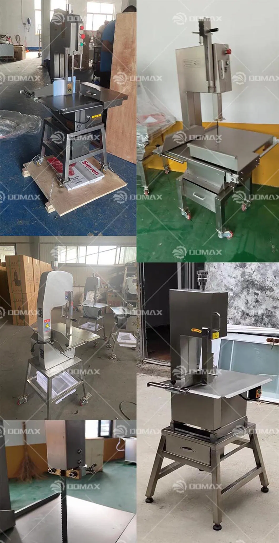 Máquina de Corte de Ossos para Cortar Pernil de Porco, Costelas, Peixe Congelado com Alta Produção Automática