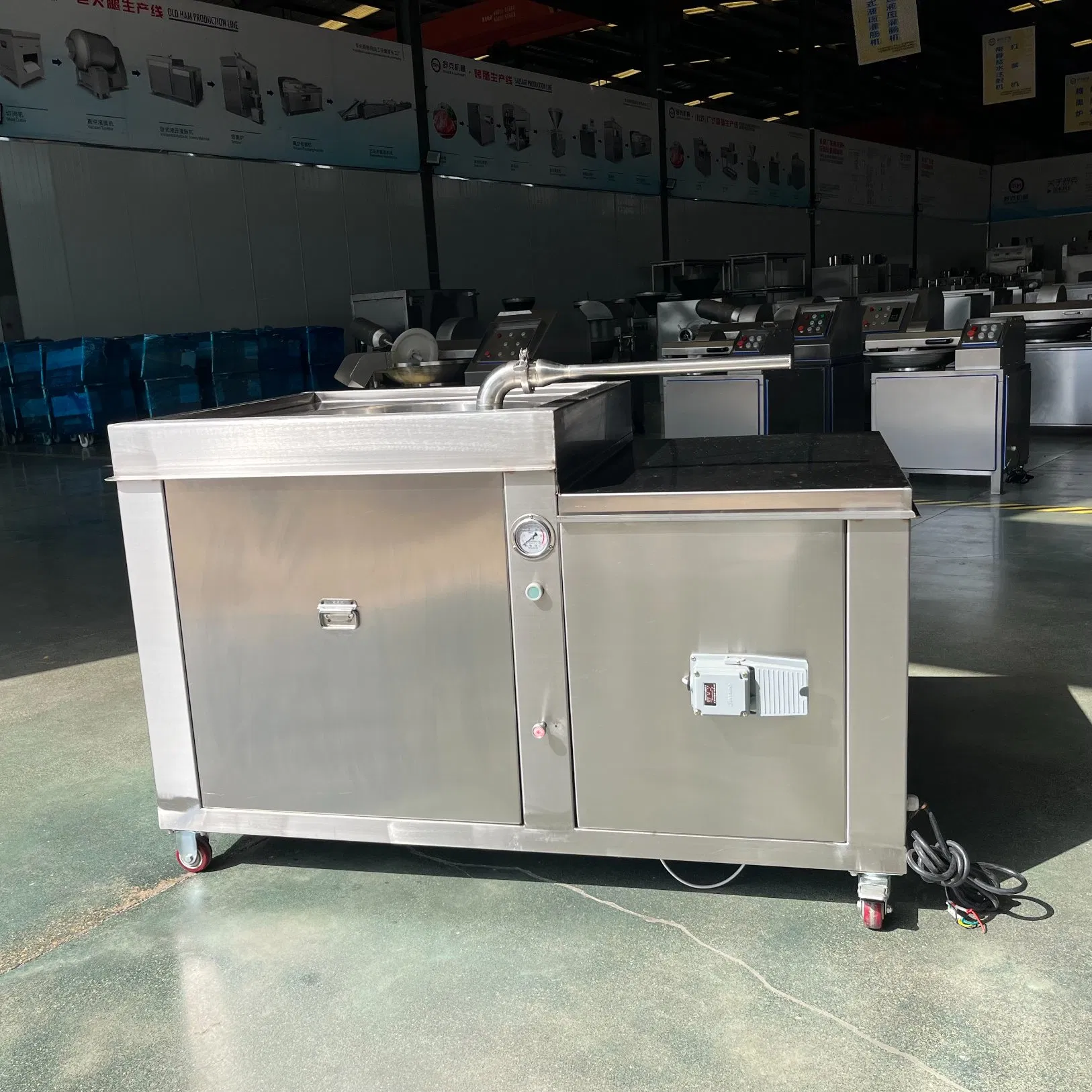 Máquina de Encher Salsichas de Grau Comercial para Produção Eficiente de Carne